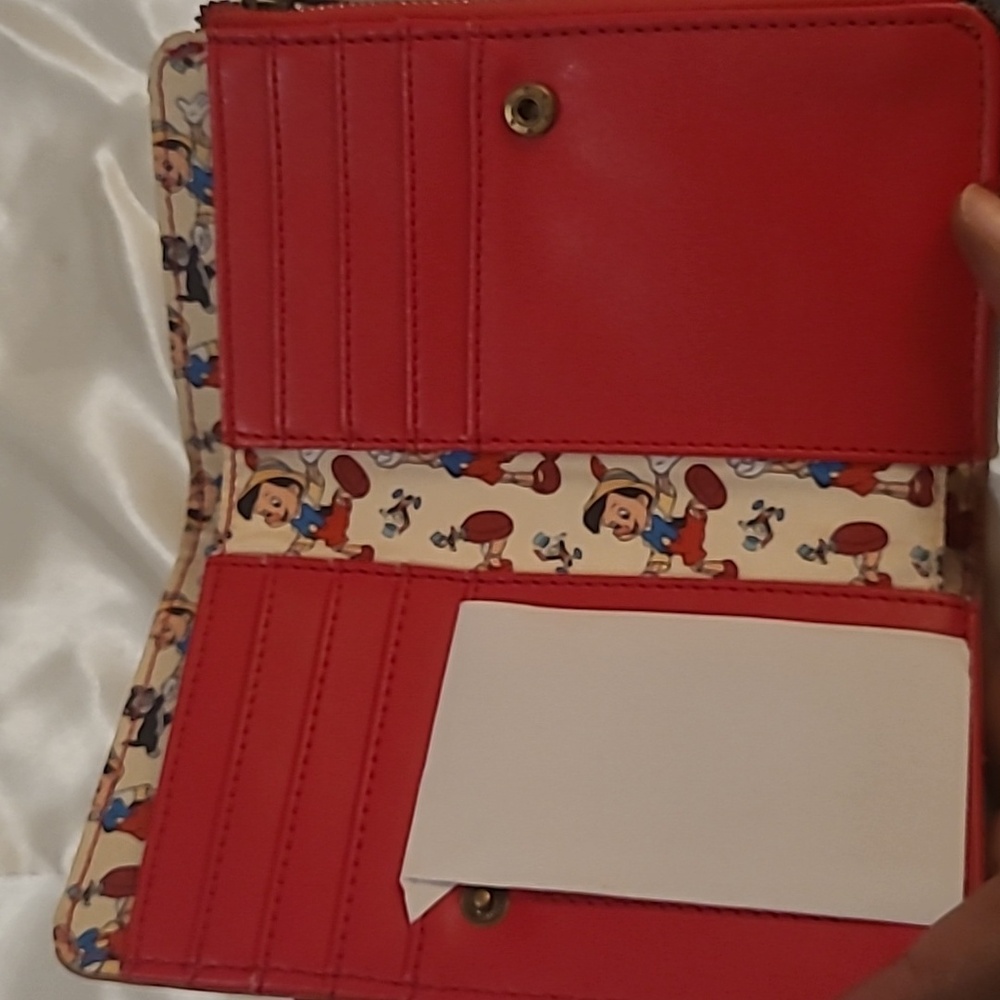 Loungefly Brown Pinochio Wallet with Vintage Metal Hardware - Picture 5 of 10